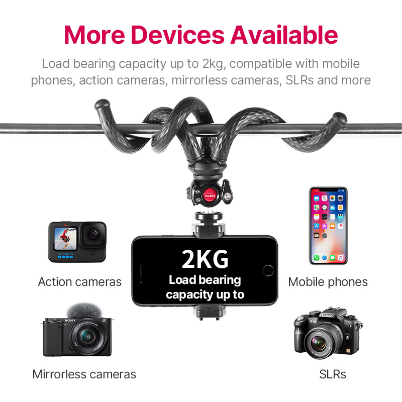 Flexible Octopus Phone Tripod Set – Vixio, view 7 of 7