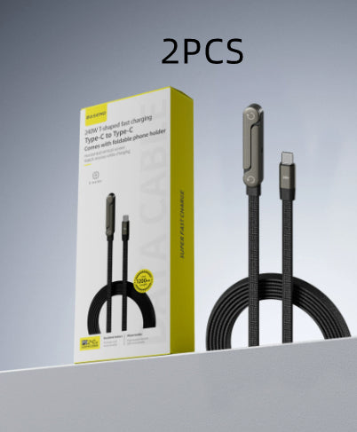 2-in-1 Fast-Charging Cable with foldable phone stand – Vixio, view 11 of 18