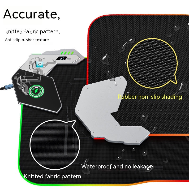 RGB Wireless Charging Desk Mat – Vixio, view 7 of 10