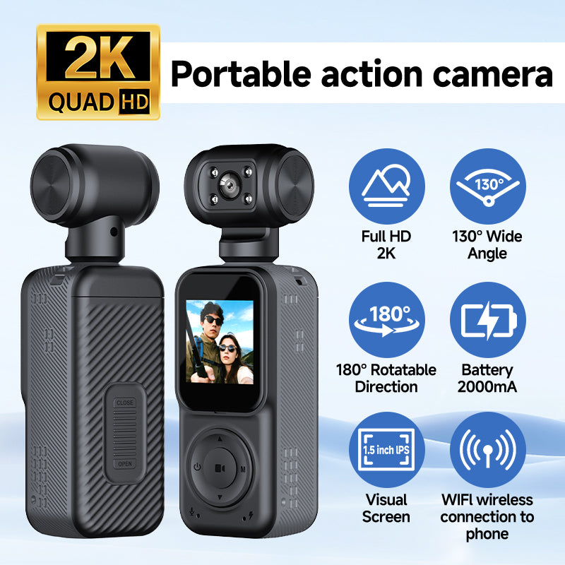 4K Dual-Lens Panoramic Action Camera – Vixio, view 6 of 6