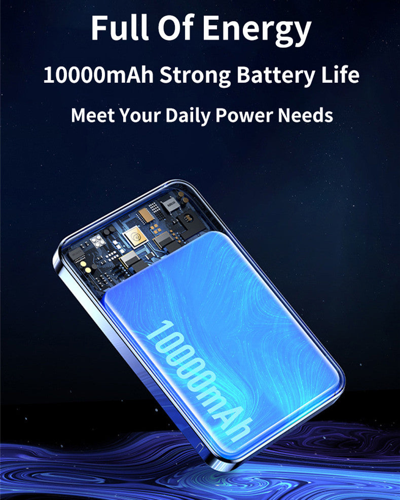 Transparent Magnetic Power Bank, 22.5W fast charge – Vixio, view 2 of 8