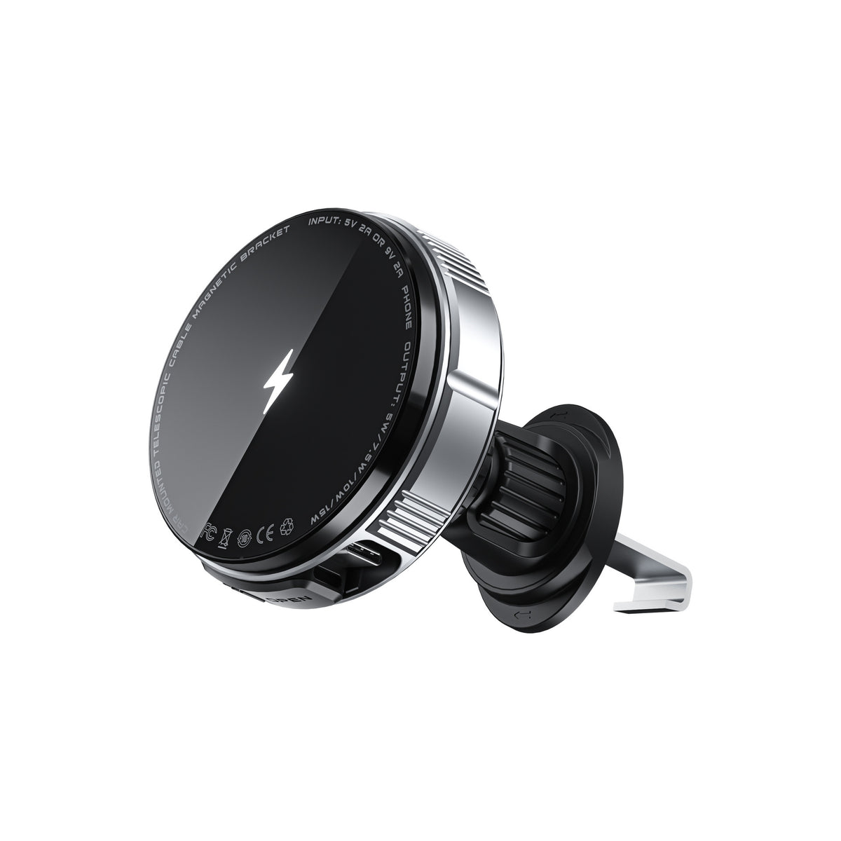 Magnetic Car Vent Mount with wireless charging – Vixio, view 3 of 7