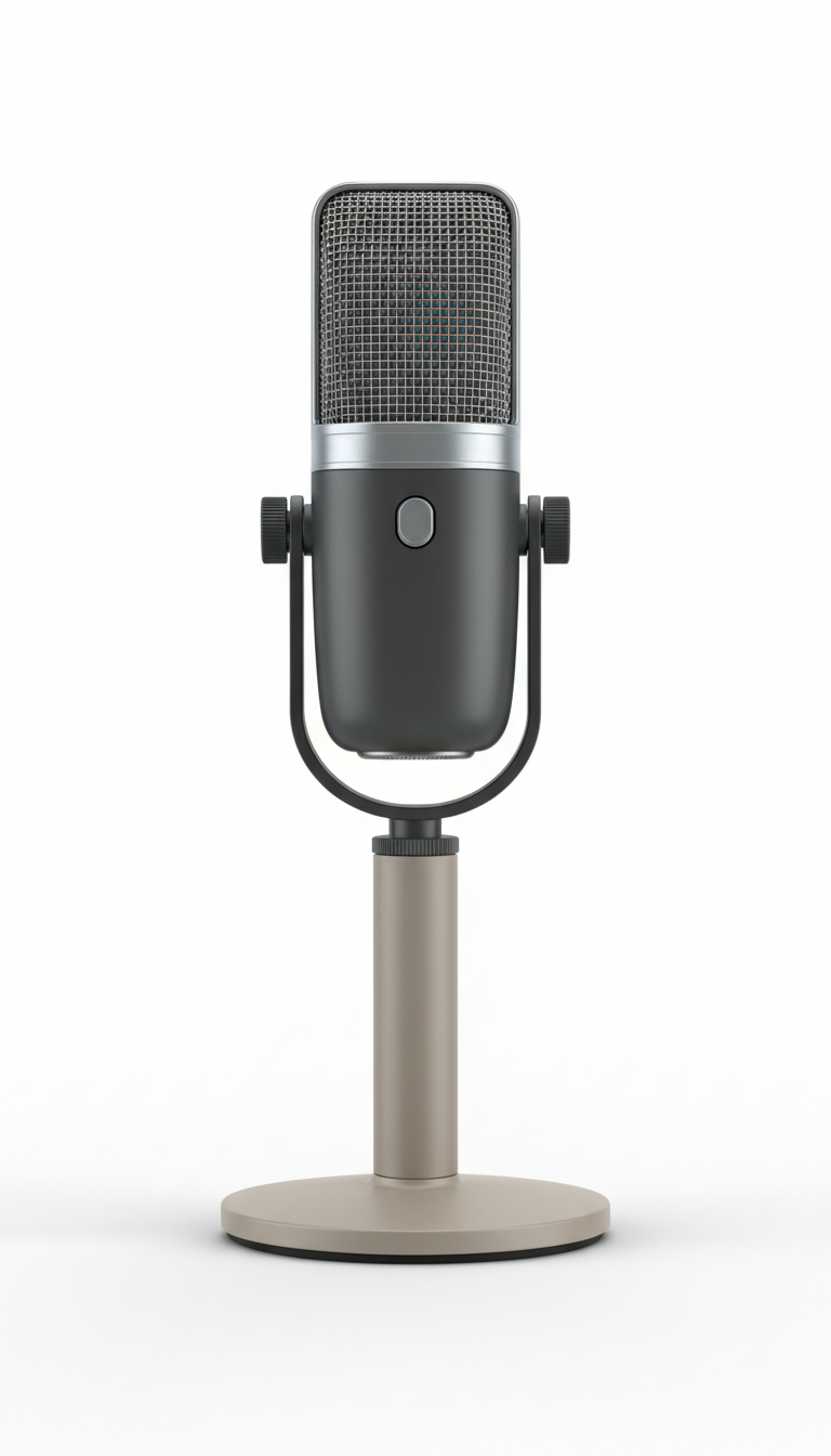 Microphone vlogging à condensateur directionnel