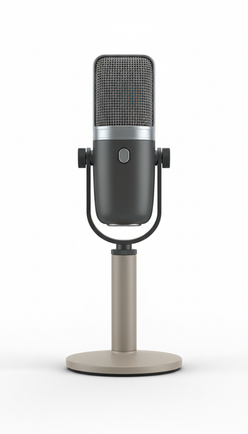 Microphone vlogging à condensateur directionnel