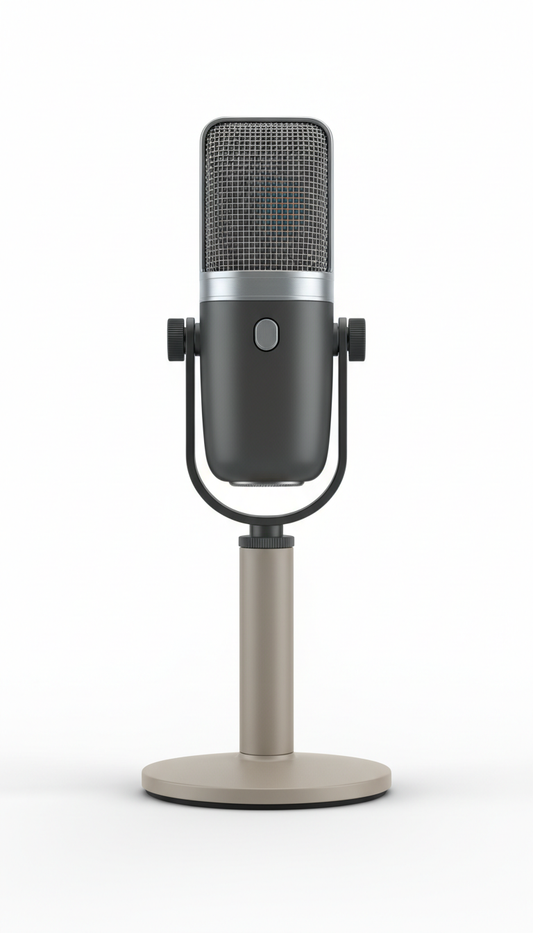 Microphone vlogging à condensateur directionnel