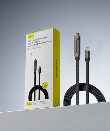 2-in-1 Fast-Charging Cable with foldable phone stand – Vixio, view 12 of 18
