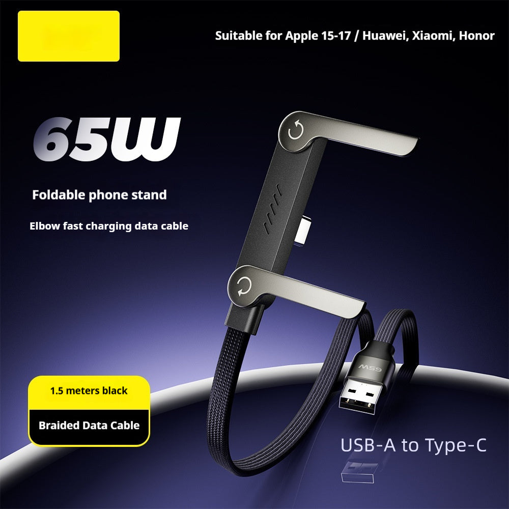 2-in-1 Fast-Charging Cable with foldable phone stand – Vixio, view 16 of 18