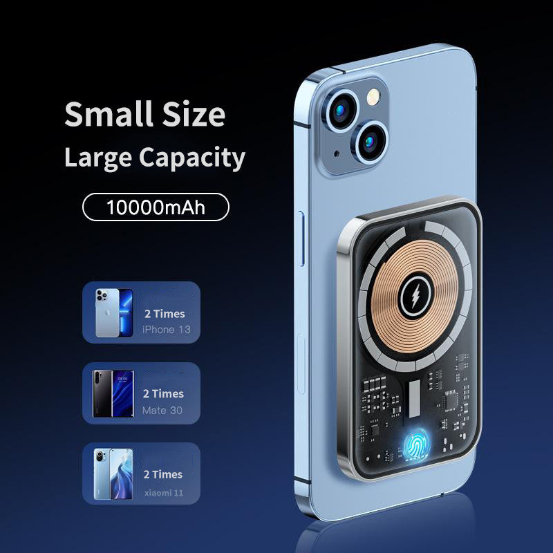 Transparent Magnetic Power Bank, 22.5W fast charge – Vixio, view 7 of 8