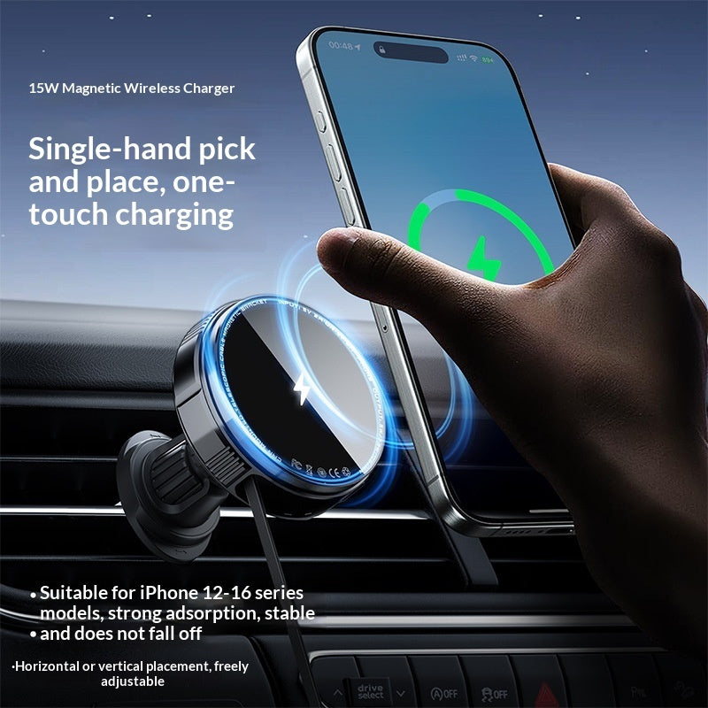 Magnetic Car Vent Mount with wireless charging – Vixio, view 7 of 7