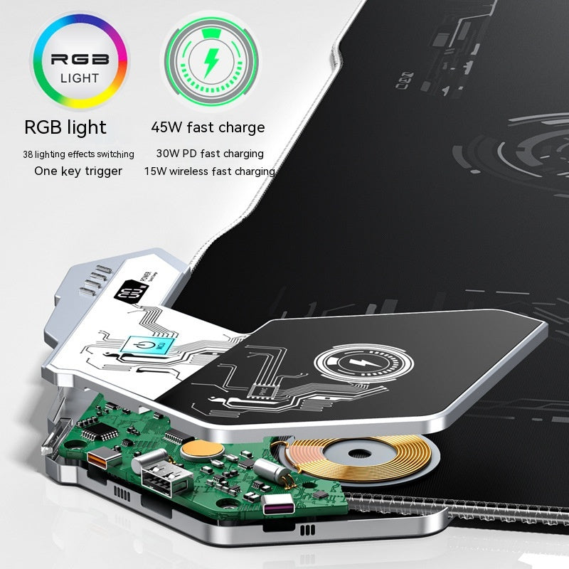 RGB Wireless Charging Desk Mat – Vixio, view 8 of 10
