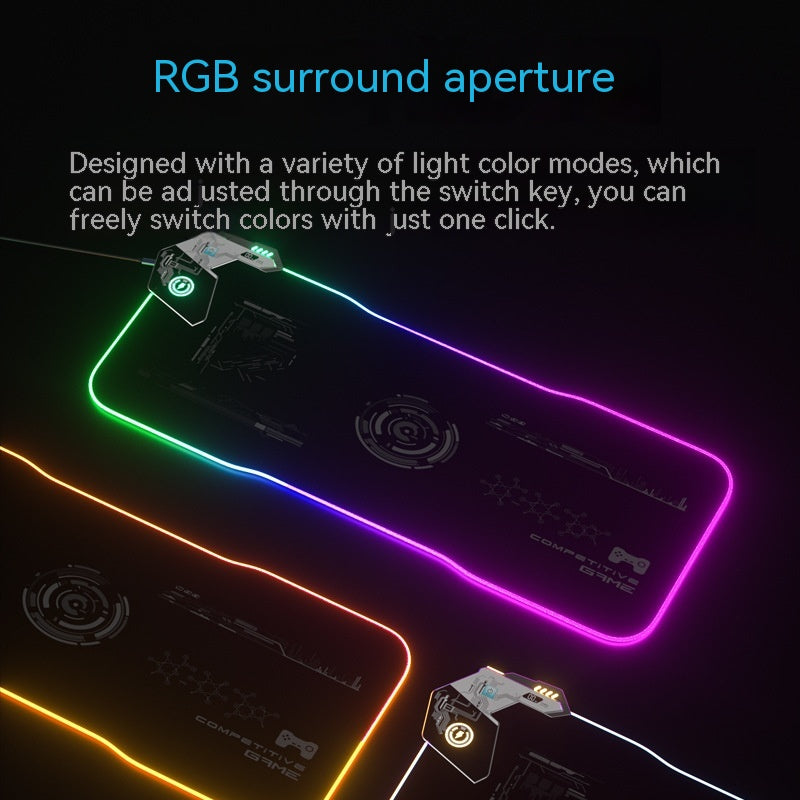 RGB Wireless Charging Desk Mat – Vixio, view 2 of 10