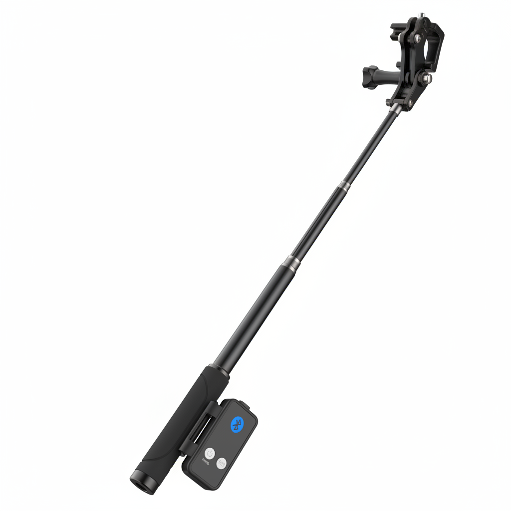 Perche à selfie avec télécommande Bluetooth
